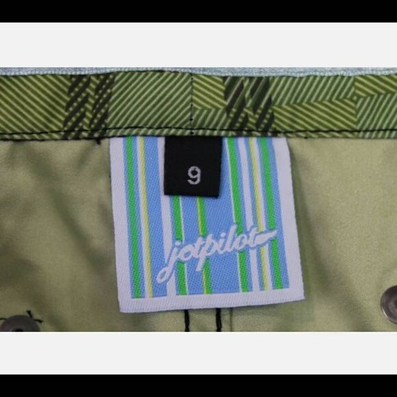 JETPILOT
Board Shorts WOMENS GREEN PLAID  SIZE 7 NWOT - Picture 6 of 7